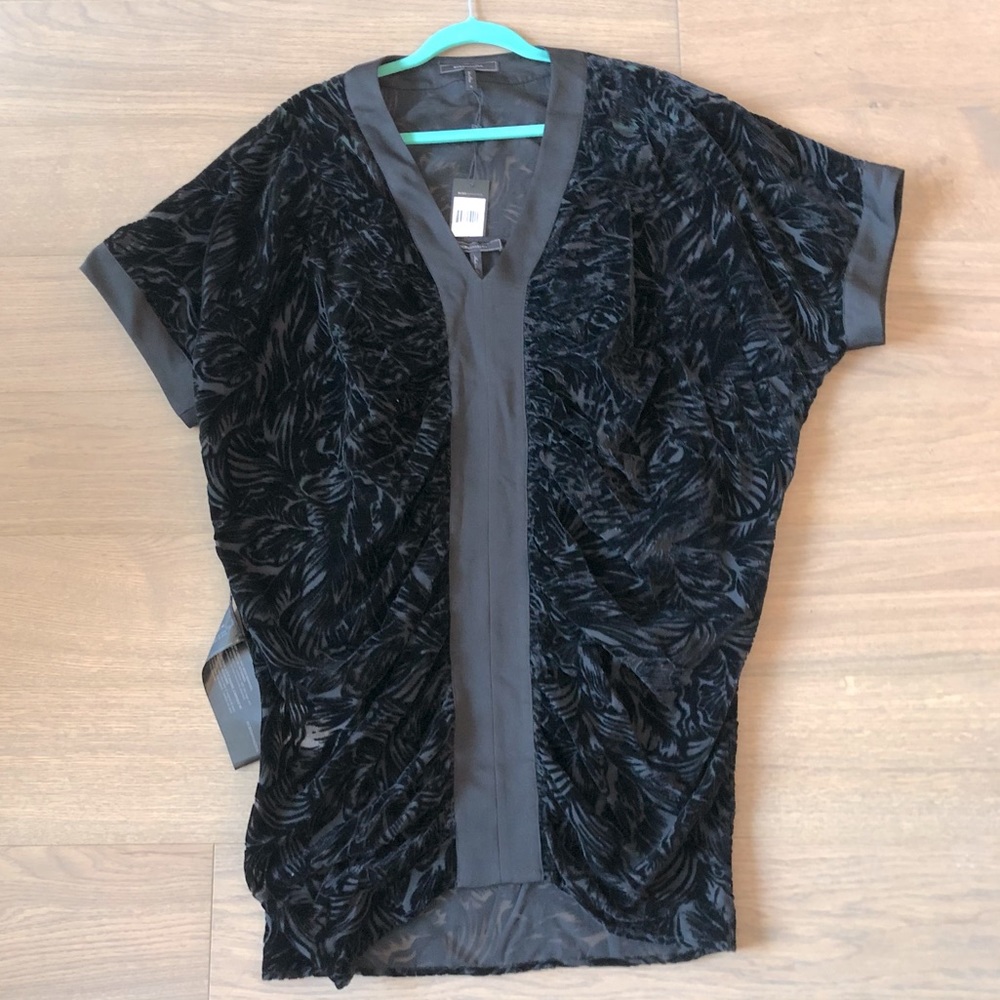 BCBGMAXAZRIA stunning black velvet dress NEW TAGS ON
